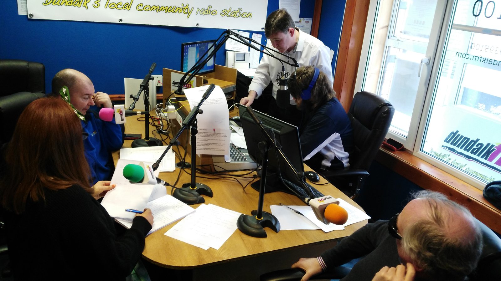 Radio broadcasting training session